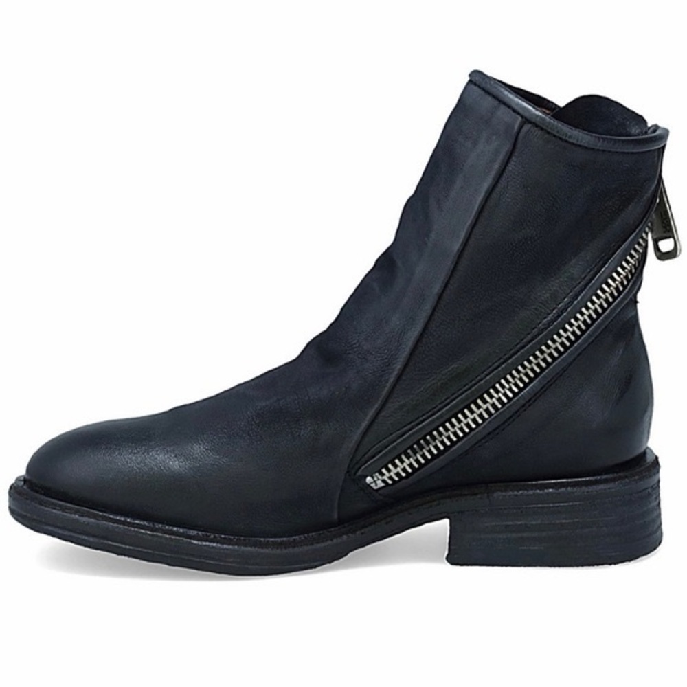 A.S.98 Fleetwood Ankle Boot Leather Dark‎ Navy Size 38 GUC